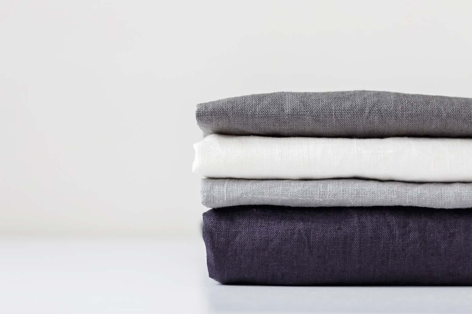 Linen care washing folded